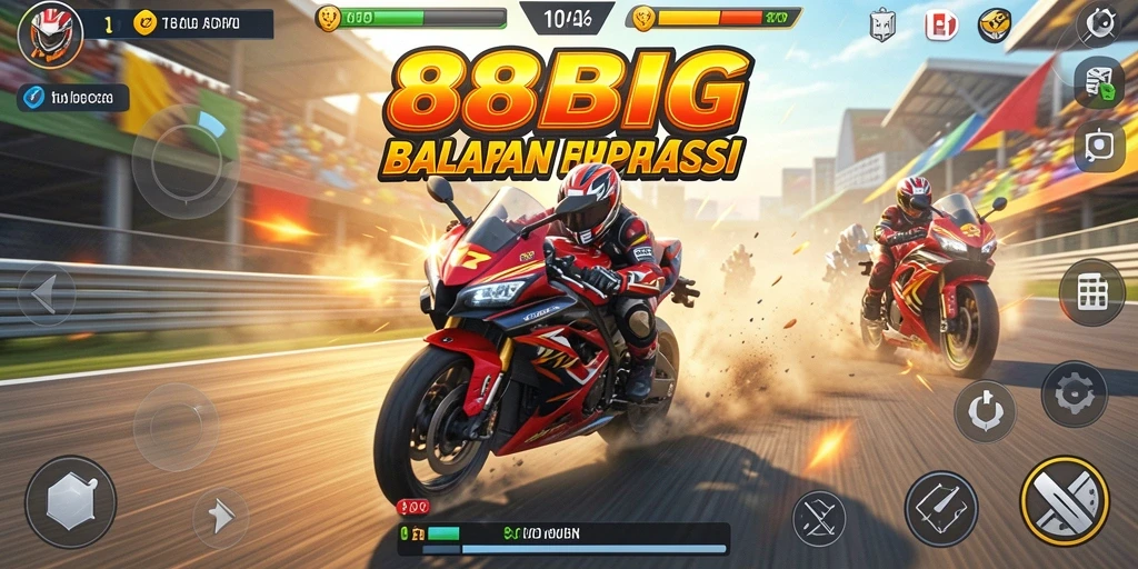 Gameplay seru balapan motor di 88BIG.