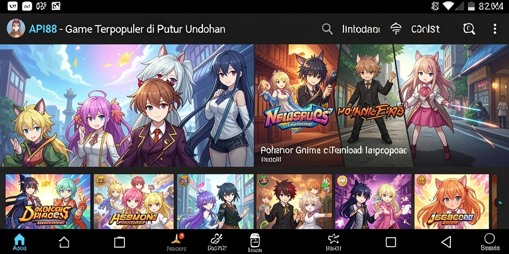 Tampilan gameplay API88 yang seru dengan karakter Anime.