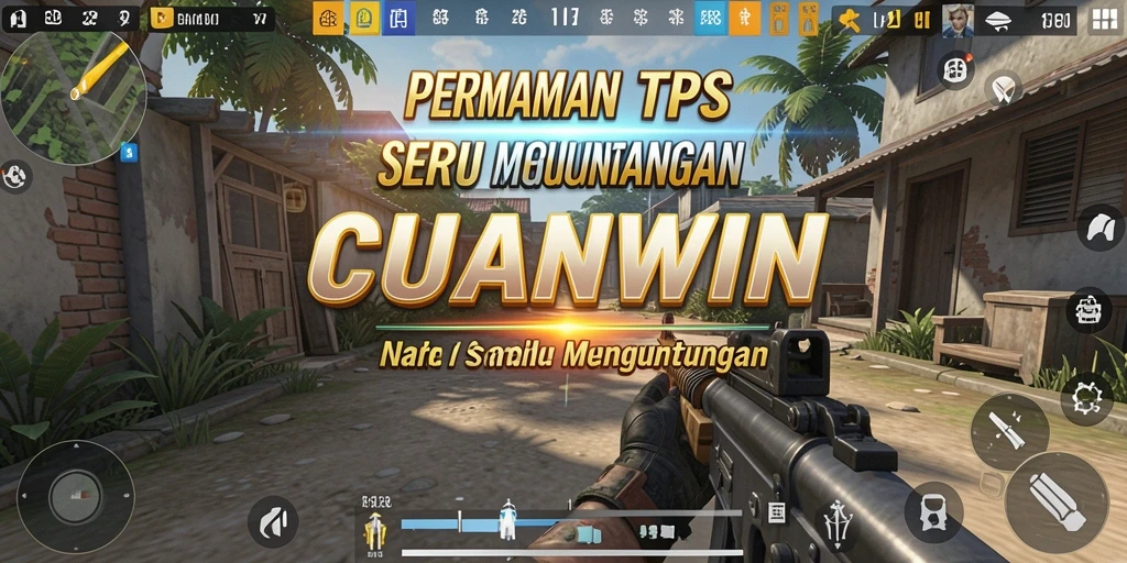 Screenshot CUANWIN menampilkan aksi seru dalam gameplay TPS.