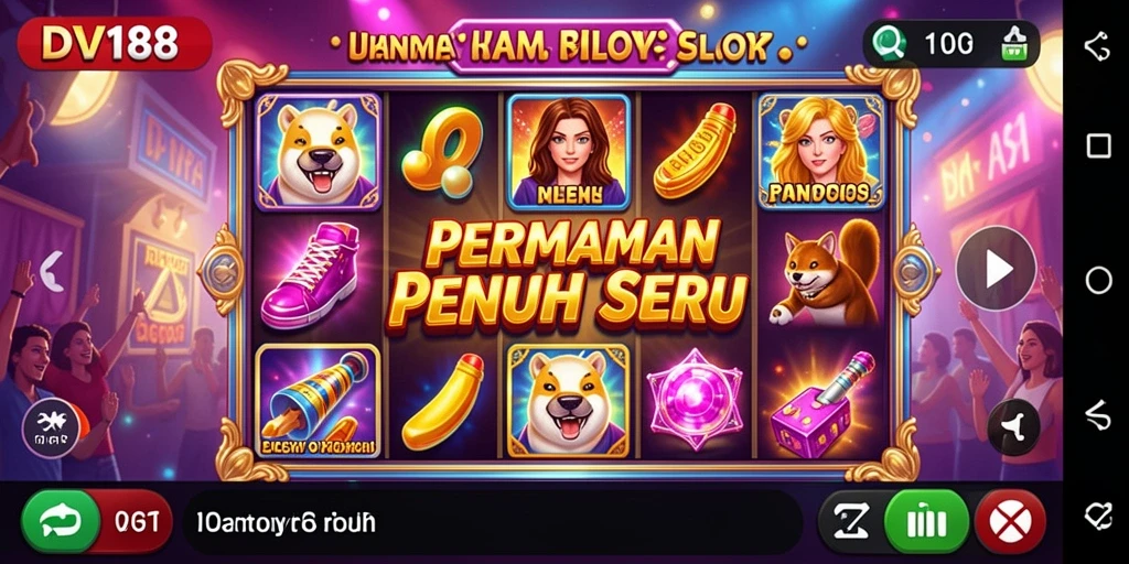 Menampilkan tampilan menarik gameplay Slot DV188.