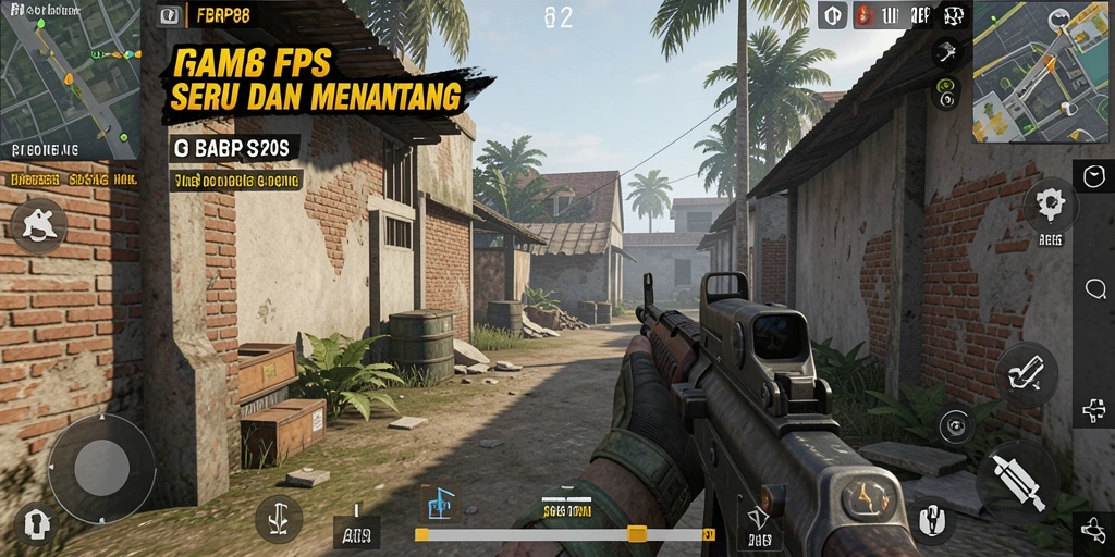 Screenshot FBRP88 menampilkan aksi tembak-menembak yang intens.