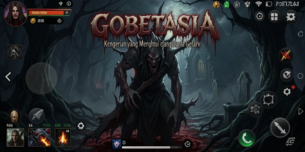Tangkapan layar gameplay GOBETASIA yang menegangkan.