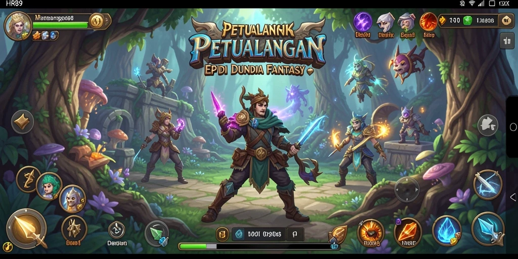 Tangkapan layar gameplay HR89 menampilkan aksi dan petualangan RPG yang mendebarkan.