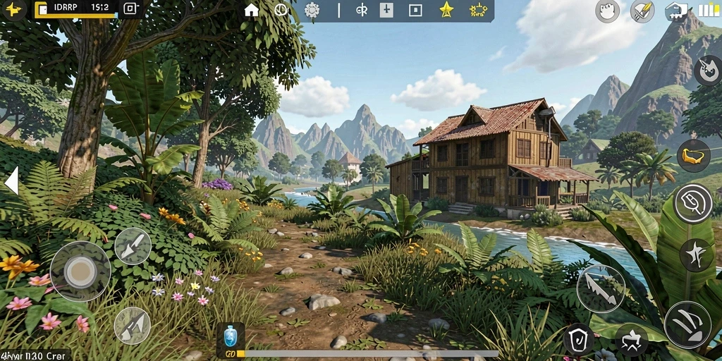 Tampilan gameplay IDRRP yang menarik dan penuh warna.