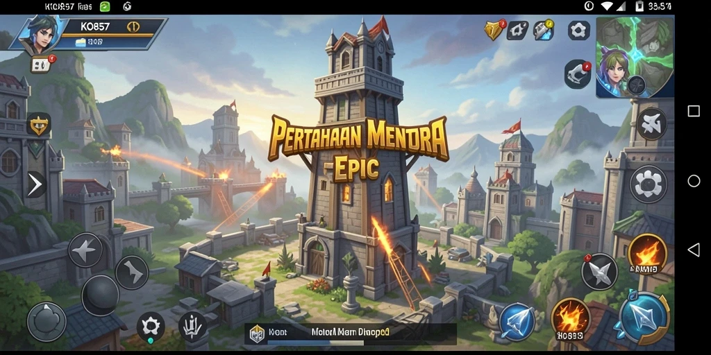 Gameplay seru dari KO857 menampilkan aksi Tower Defense yang mendebarkan.