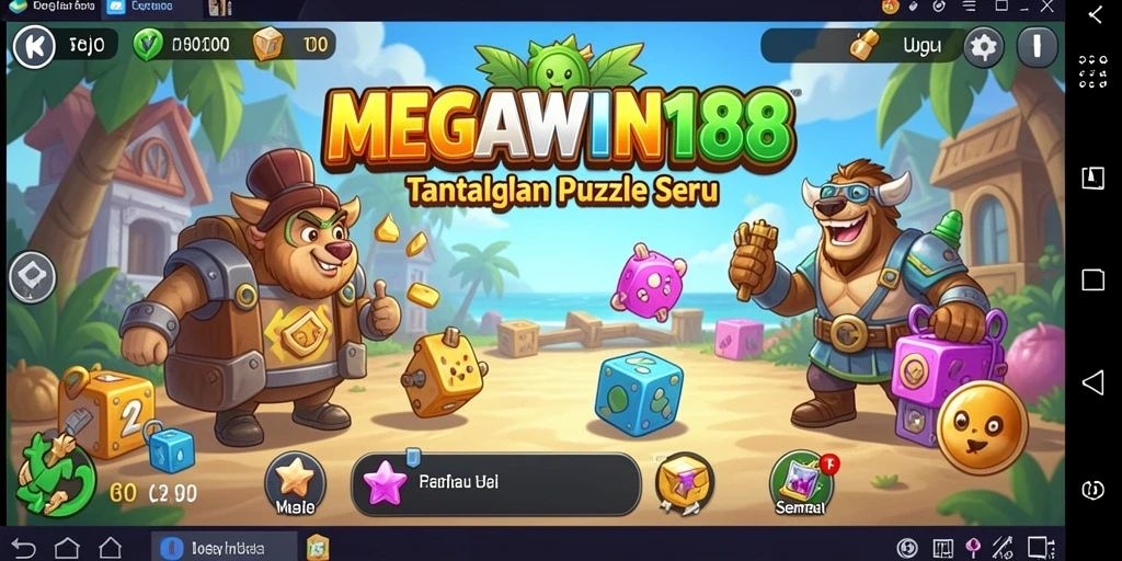 Tampilan utama gameplay MEGAWIN188 yang menantang dan penuh teka-teki.
