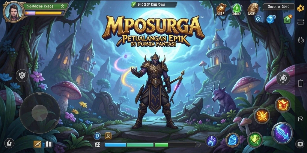 Tampilan gameplay MPOSURGA yang penuh aksi dan strategis.