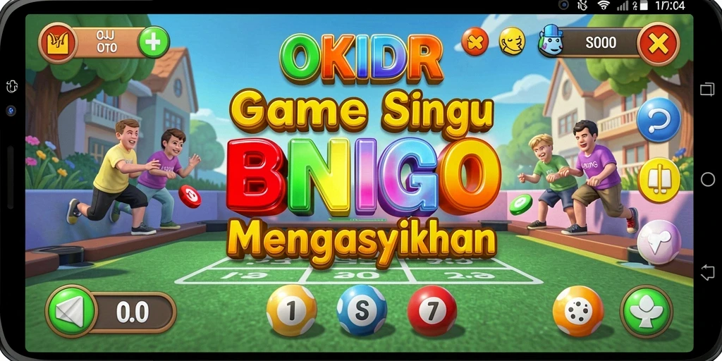 Screenshot OKIDR menampilkan momen seru bermain Bingo dengan teman.