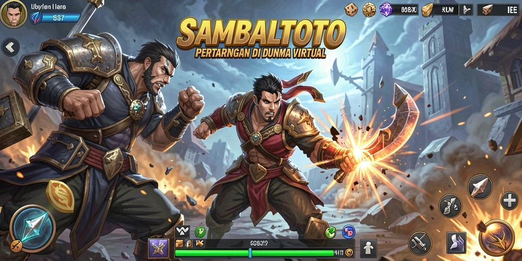 Tangkapan layar menunjukkan aksi pertarungan seru di SAMBALTOTO.