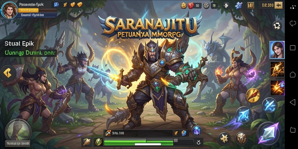 Tampilan gameplay menarik dari SARANAJITU dengan petualangan seru.